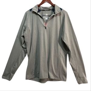 Body Glove Women's Active Long Sleeve 1/4 Zip Performance Top, Gray, Size L